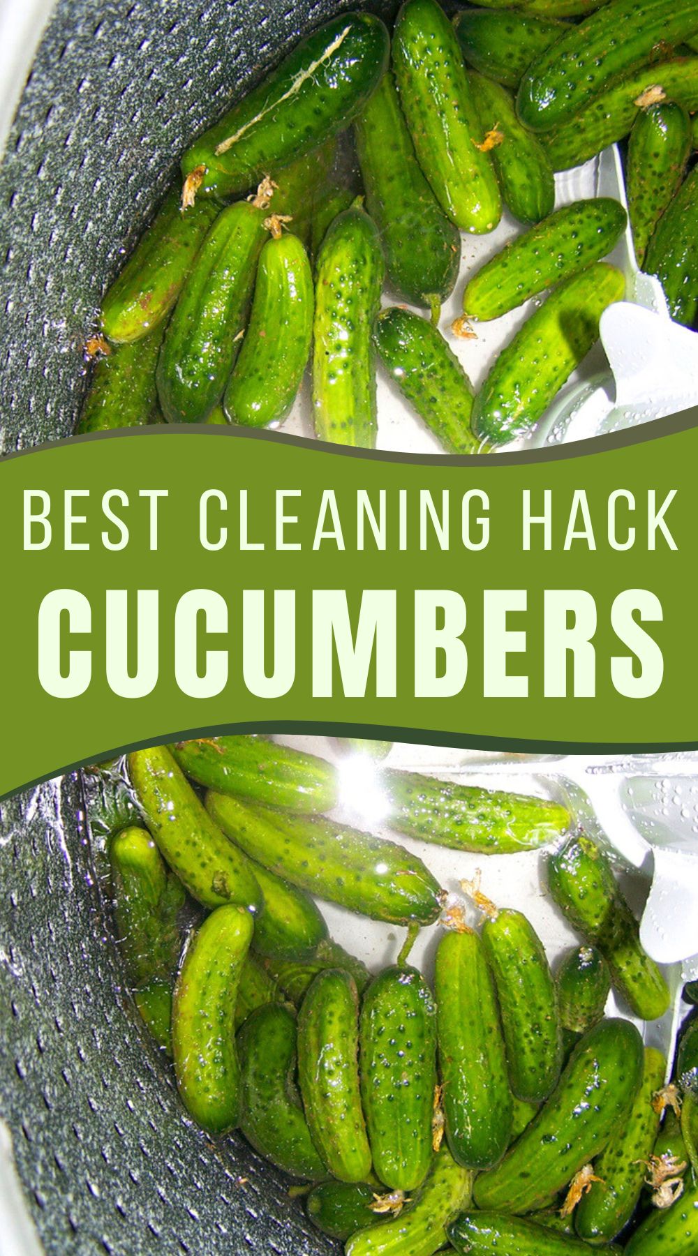 Make it easy to clean cucumbers for pickling using this simple trick.