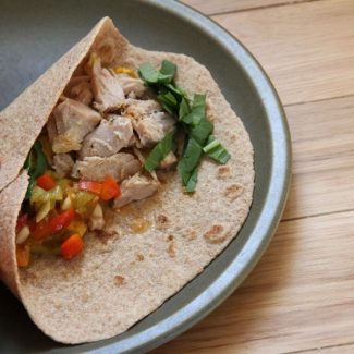 Make your own, pliable whole wheat tortillas by following this recipe!