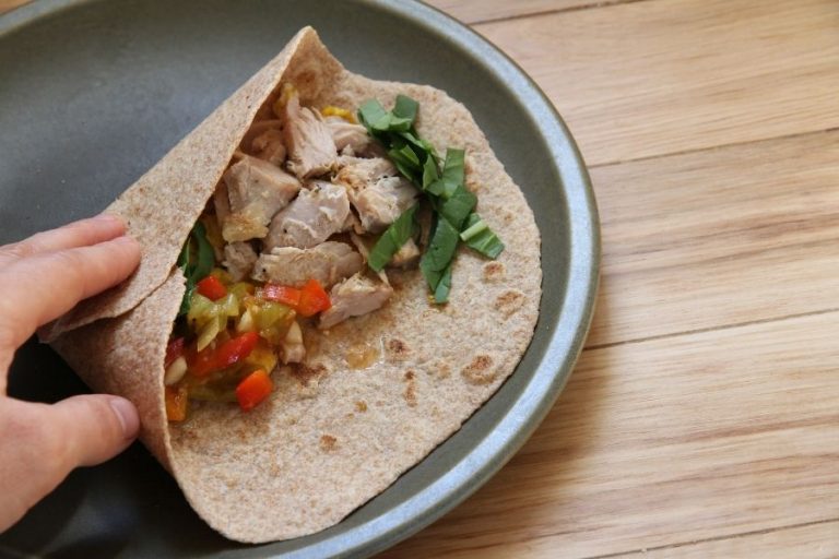 Make your own, pliable whole wheat tortillas by following this recipe!
