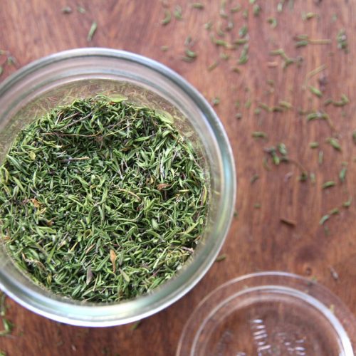 How to Dry Thyme Sprigs in Bulk • a traditional life