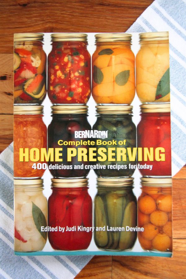 A photo of one of the Ball books on home canning.