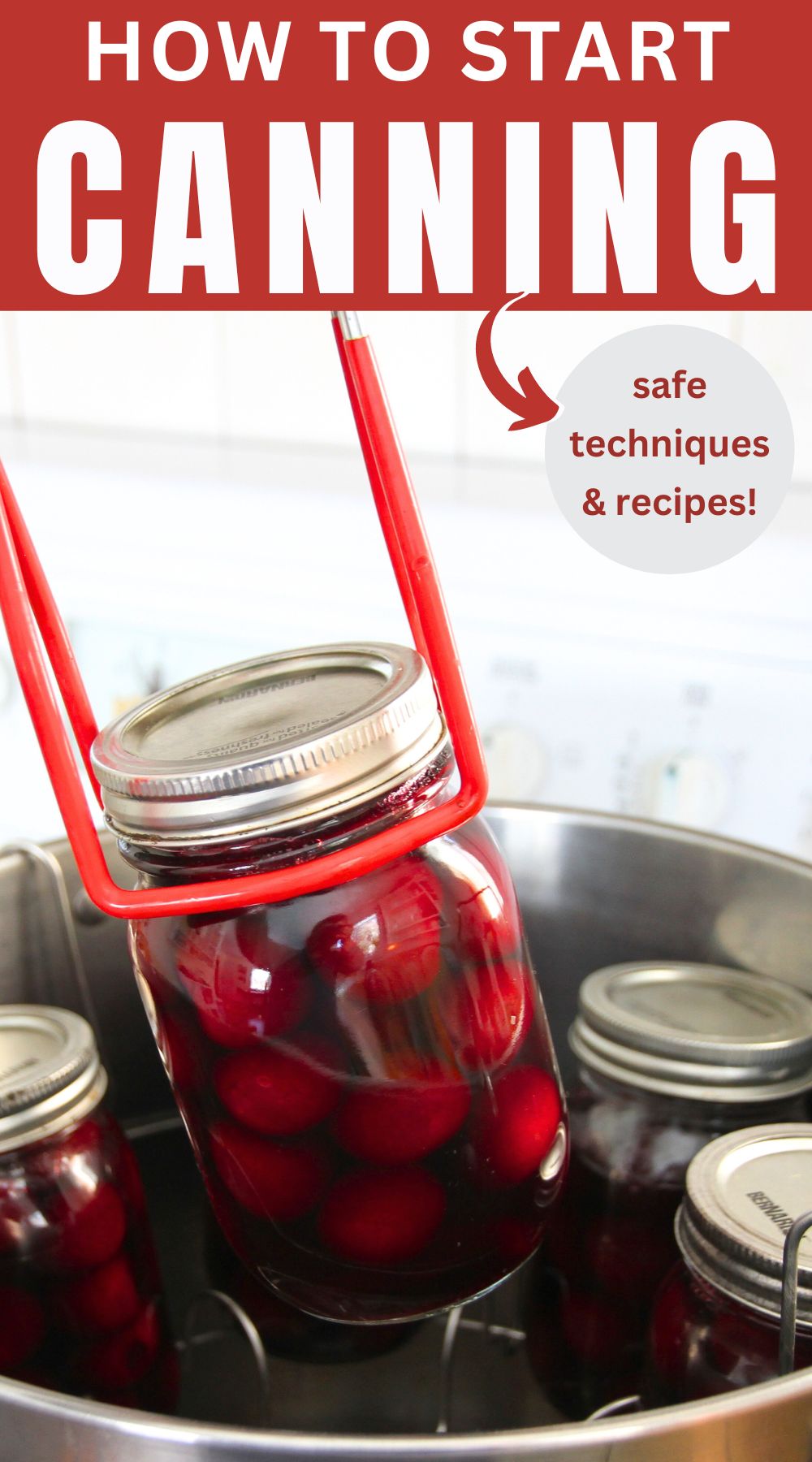 Learn how to use glass jars and a canning pot to preserve food.