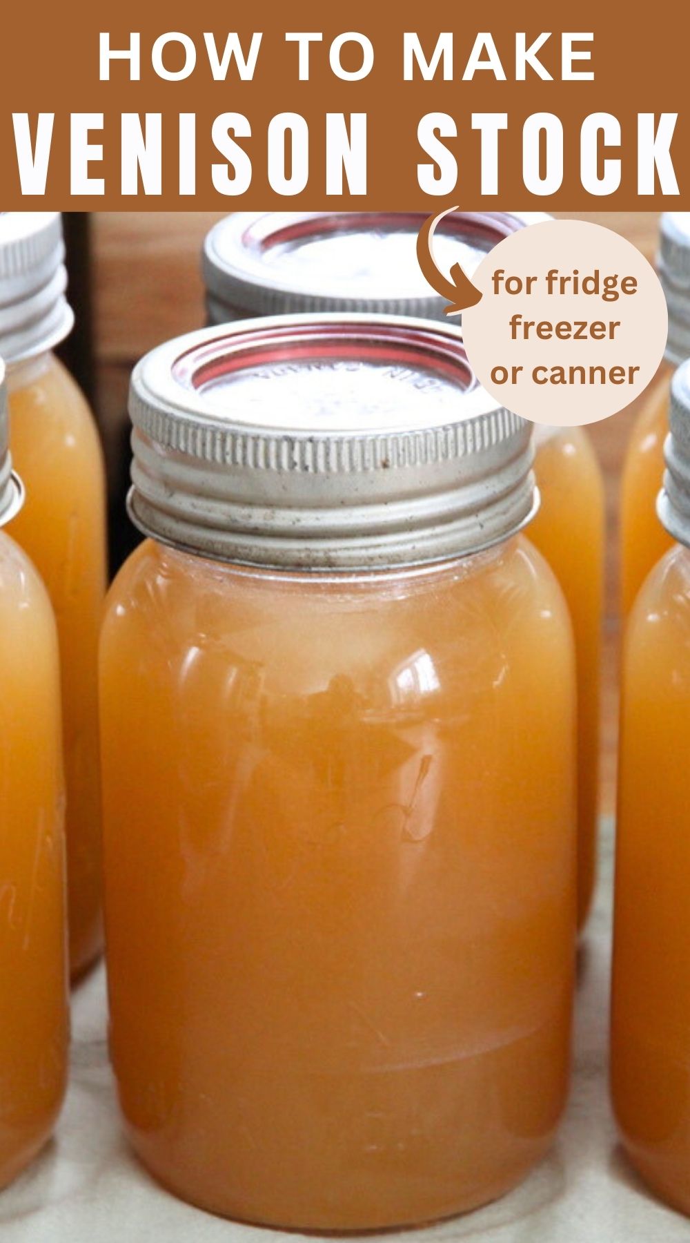 Make bone broth using deer bones from hunting season.
