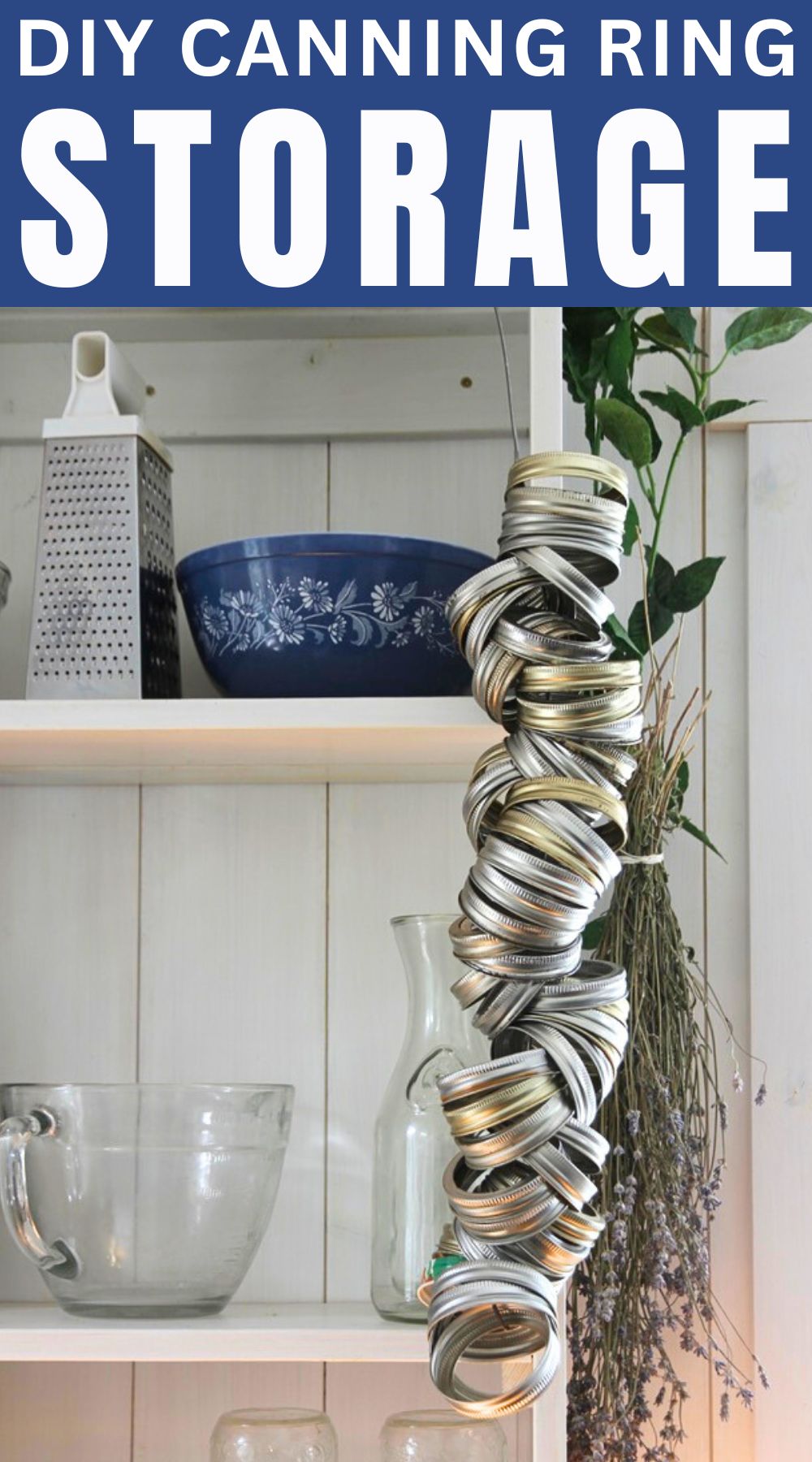 Try this simple and tidy way to store your canning rings!