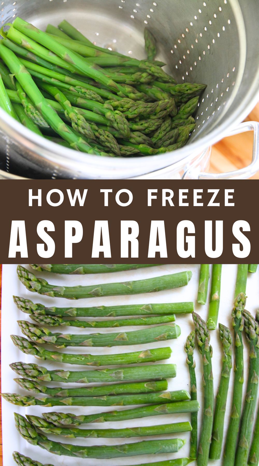 Learn how to blanch and freeze asparagus.