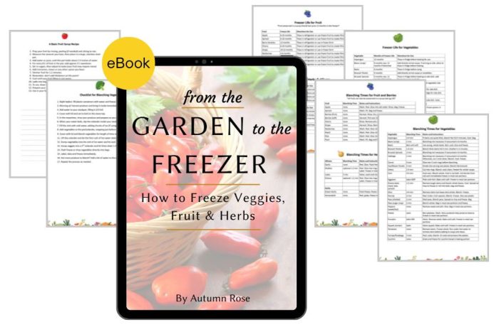 Image of a digital book on freezing produce